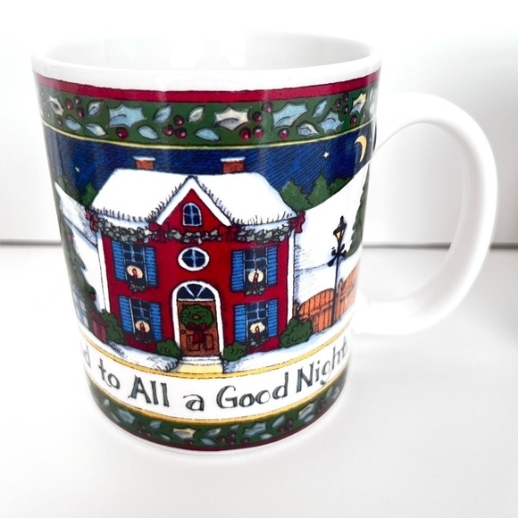 Vintage 4 Piece Christmas Story by Portmeirion Coffee Tea Mug Set Size 12 oz. - Picture 3 of 15